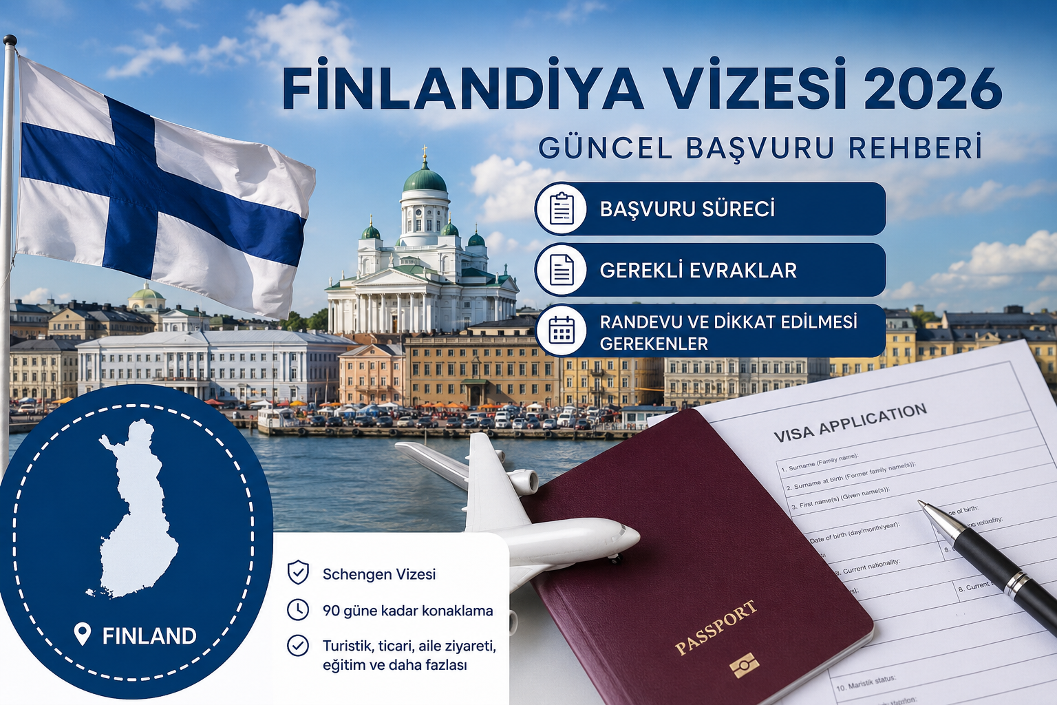 Finlandiya Vizesi 2026: Güncel Başvuru Süreci, Evraklar ve Schengen Vizesi